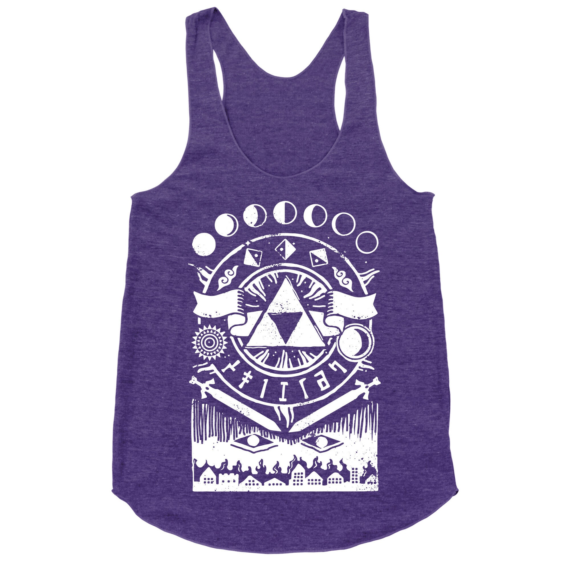 Hyrule Occult Symbols Racerback Tank
