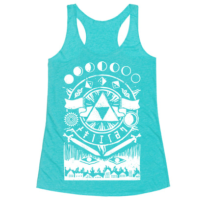 Hyrule Occult Symbols Racerback Tank