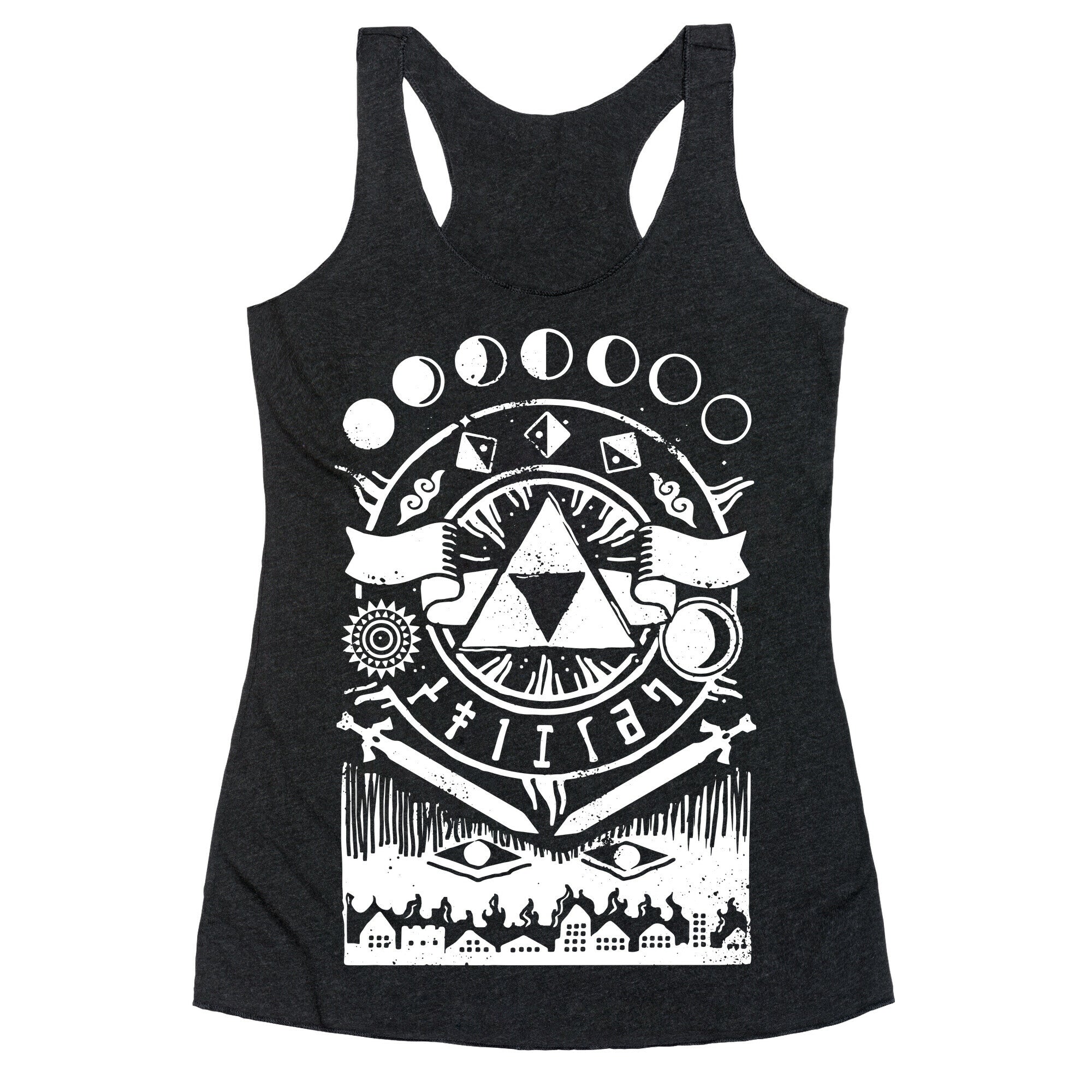 Hyrule Occult Symbols Racerback Tank