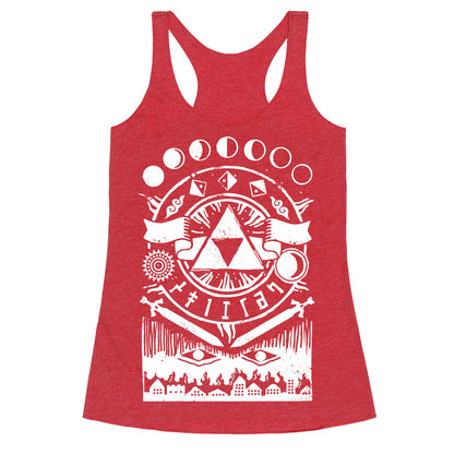 Hyrule Occult Symbols Racerback Tank
