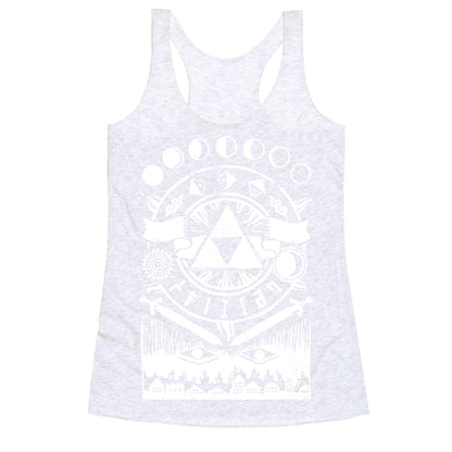 Hyrule Occult Symbols Racerback Tank