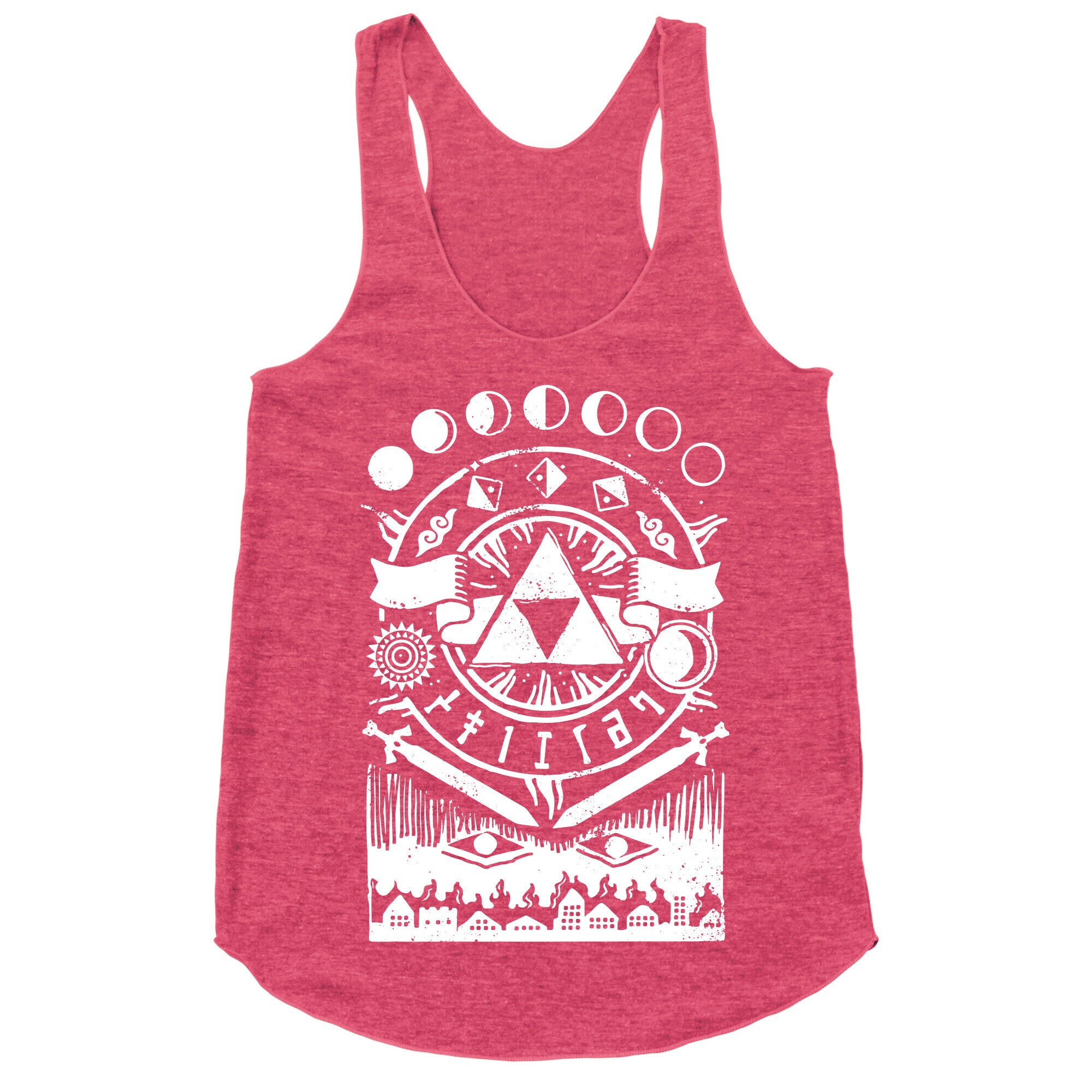 Hyrule Occult Symbols Racerback Tank