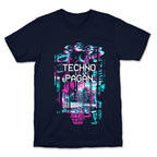 Techno Pagan Glitch Art T-Shirt