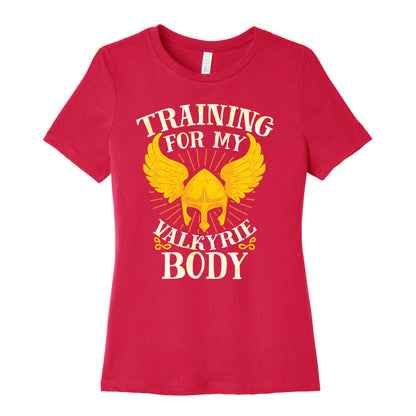 Training for My Valkyrie Body Women's Cotton Tee