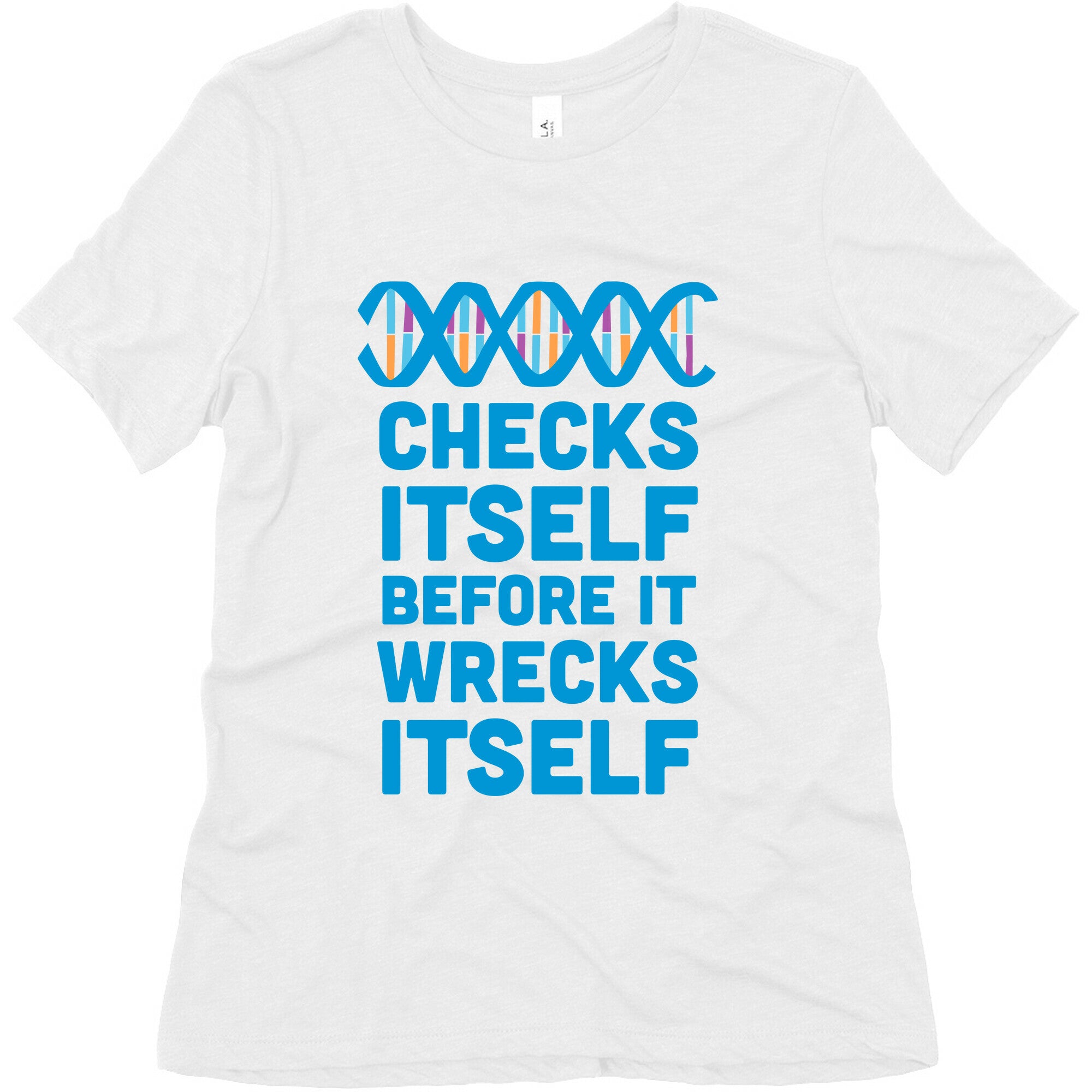 DNA Checks Itself Before It Wrecks Itself Women's Triblend Tee