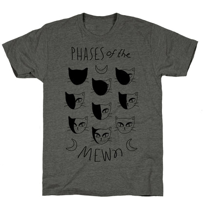 Phases Of The Mewn Unisex Triblend Tee