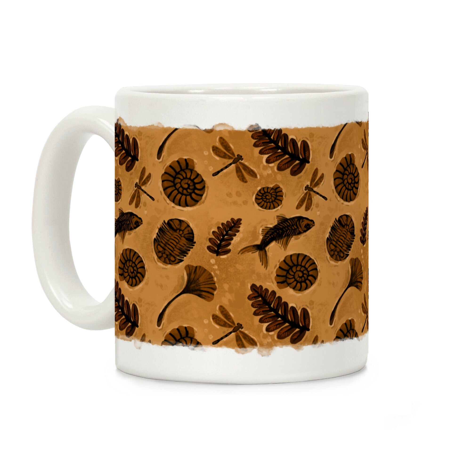 Small Fossil Pattern Coffee Mug