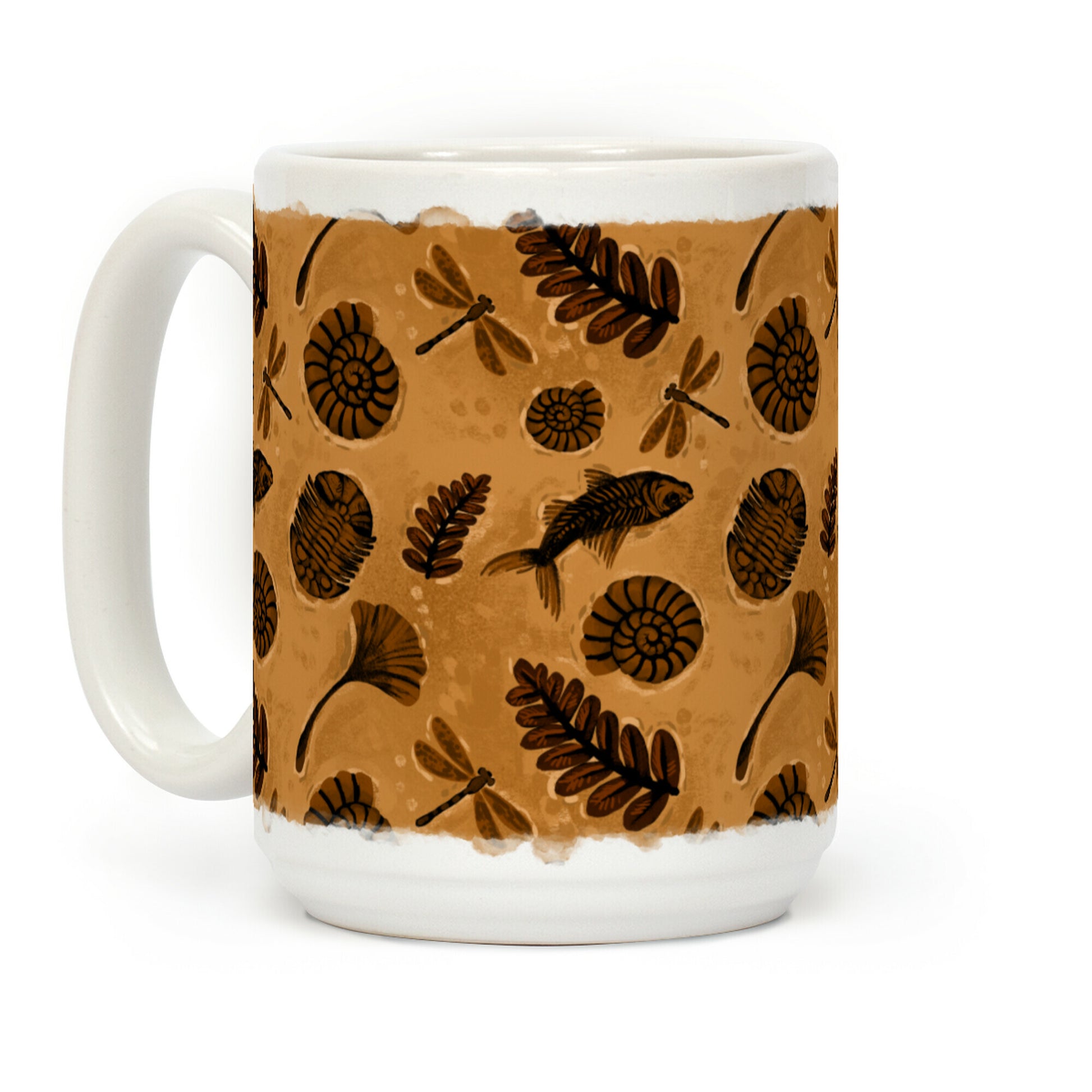 Small Fossil Pattern Coffee Mug