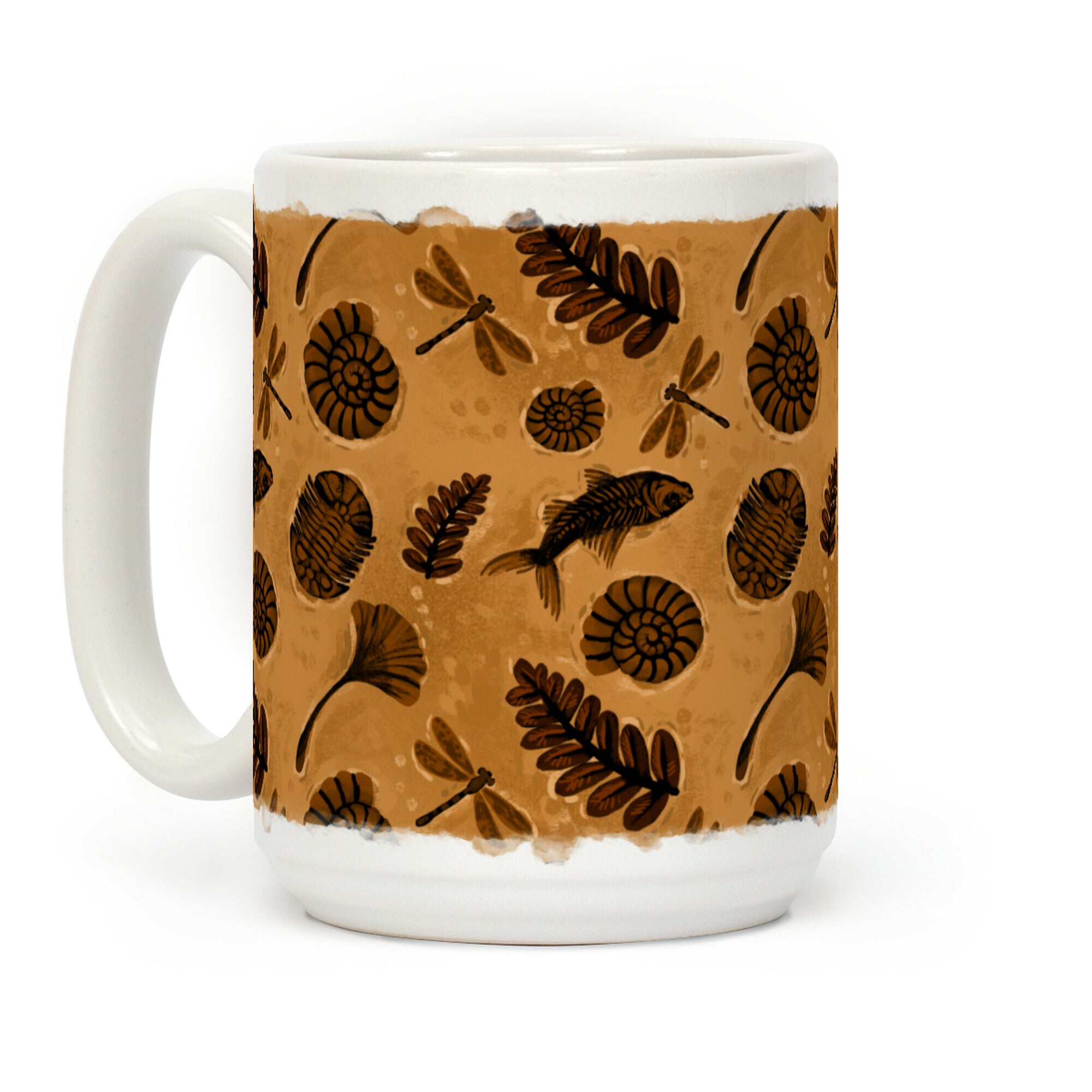 Small Fossil Pattern Coffee Mug