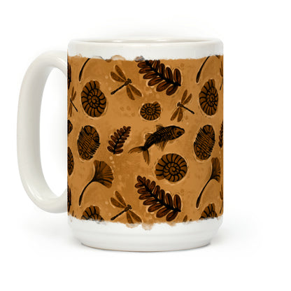 Small Fossil Pattern Coffee Mug