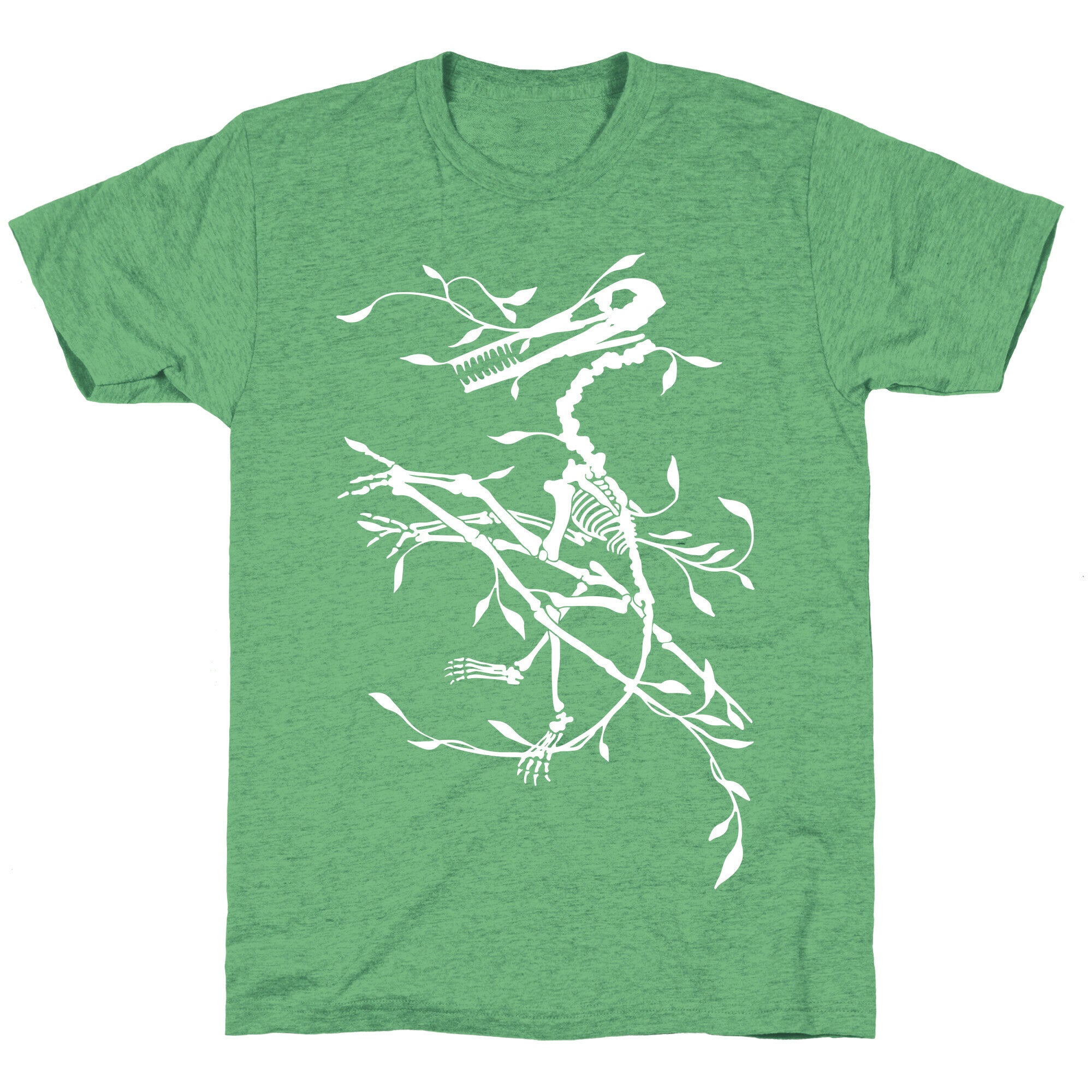 Floral Dinosaur Unisex Triblend Tee