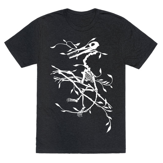 Floral Dinosaur Unisex Triblend Tee