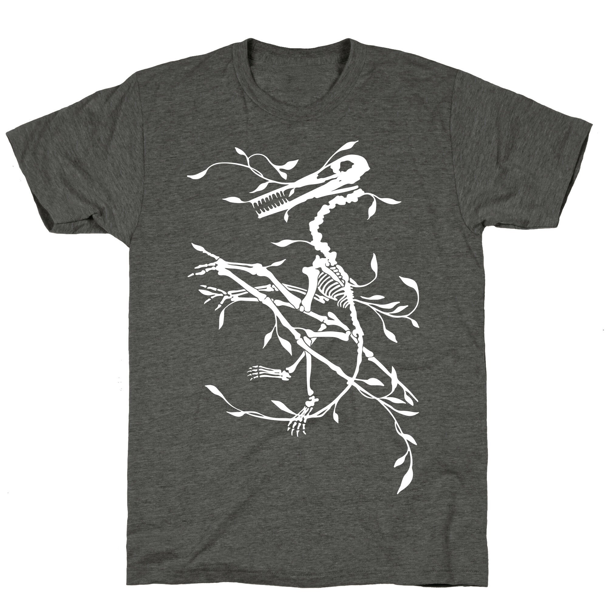 Floral Dinosaur Unisex Triblend Tee
