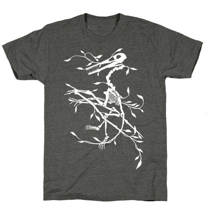 Floral Dinosaur Unisex Triblend Tee