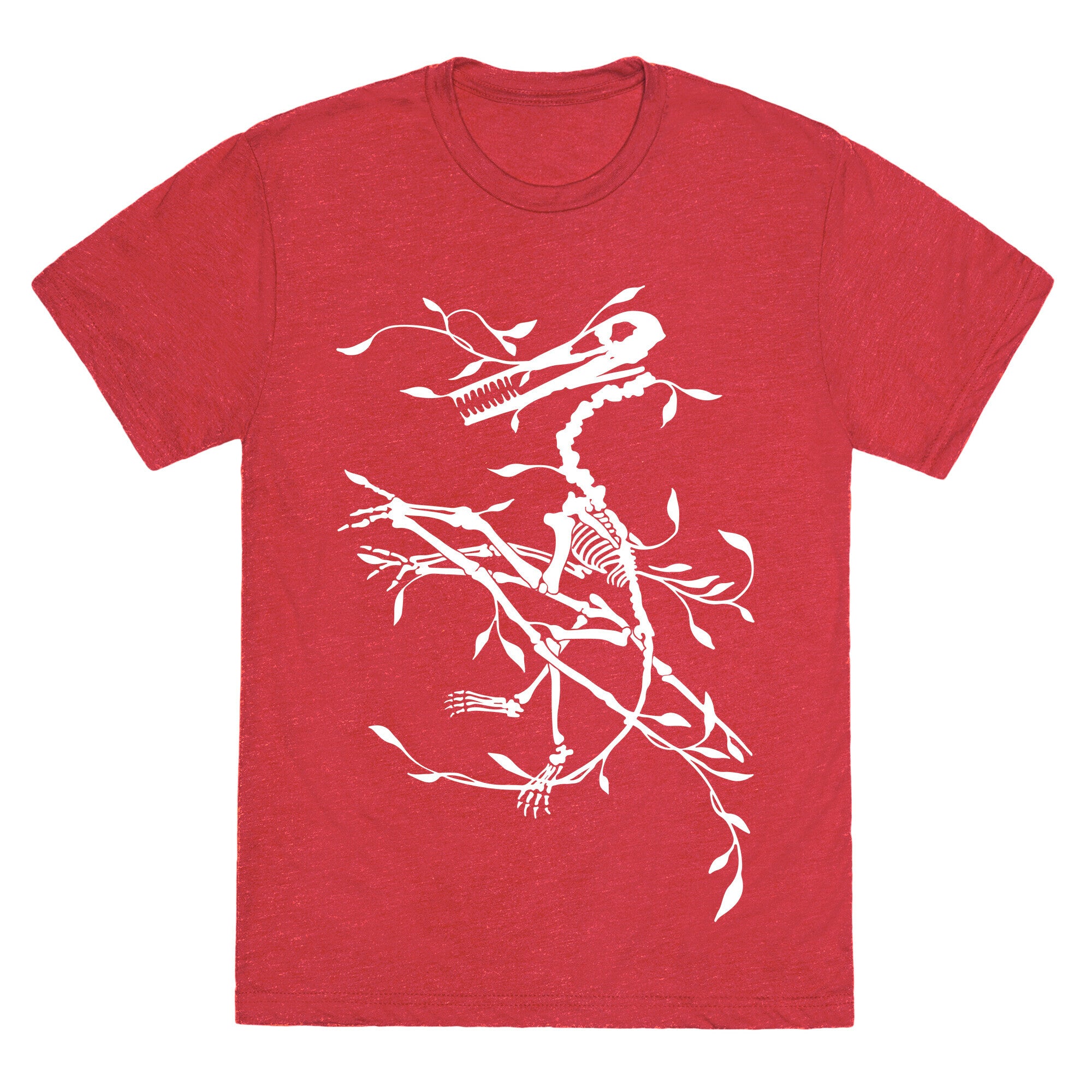 Floral Dinosaur Unisex Triblend Tee