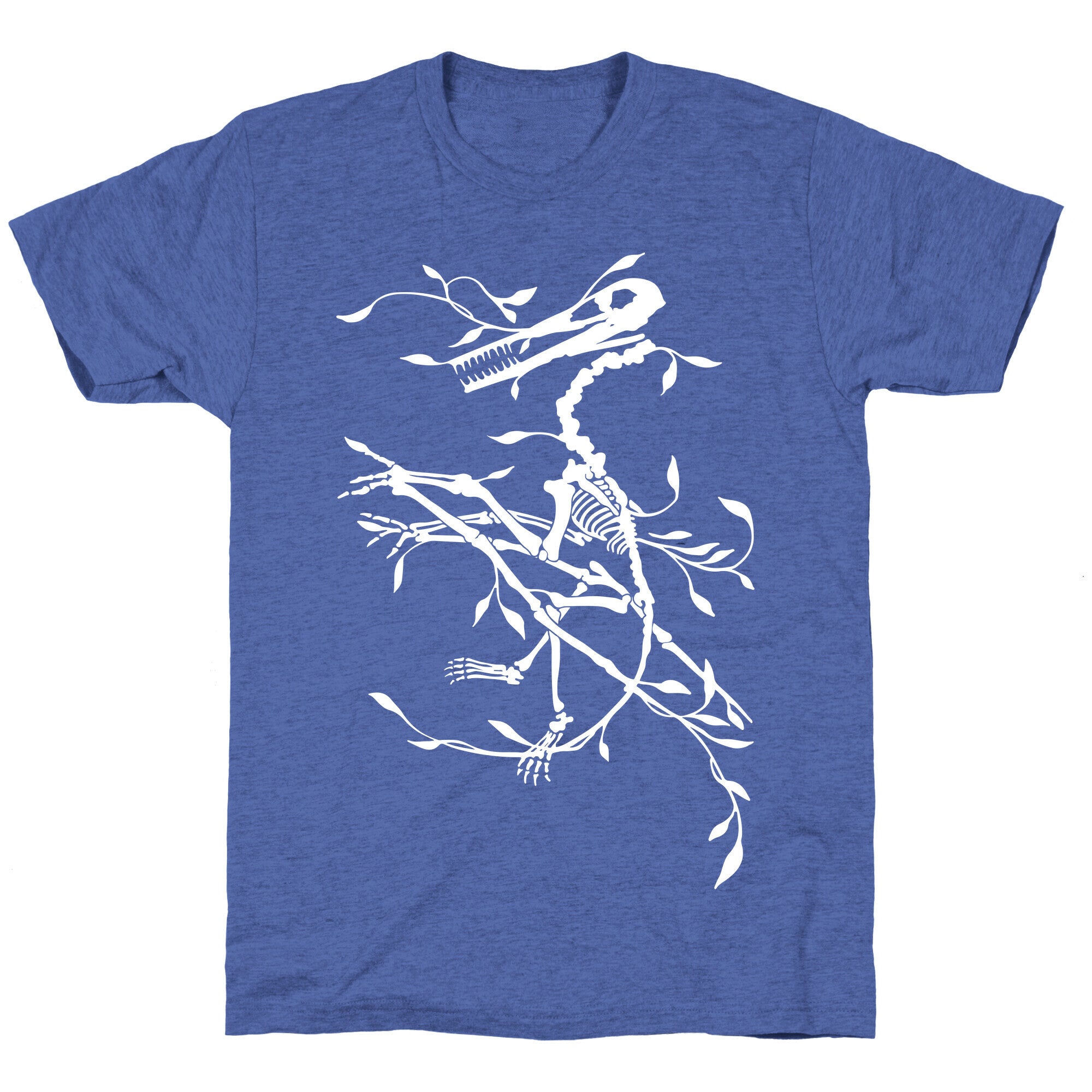 Floral Dinosaur Unisex Triblend Tee