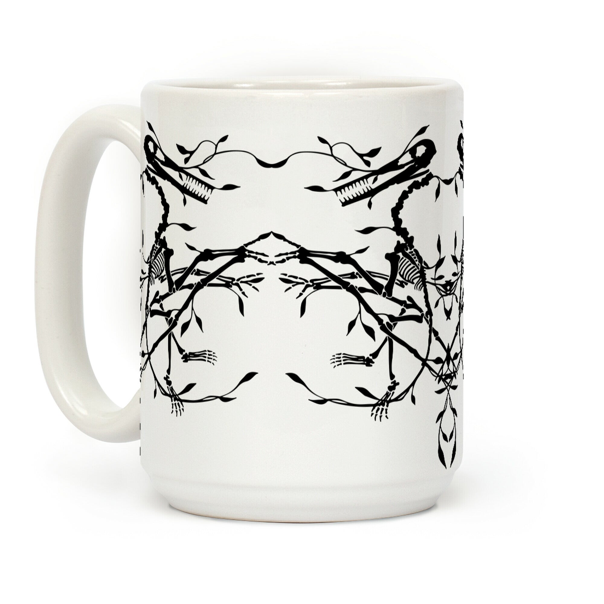 Floral Dinosaur Coffee Mug