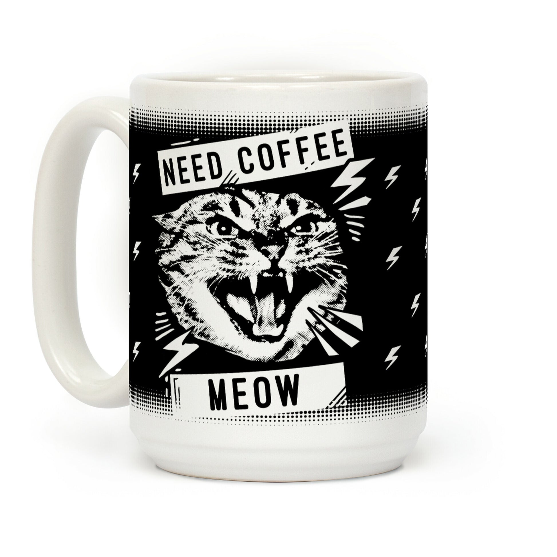 Need Coffee Meow Coffee Mug
