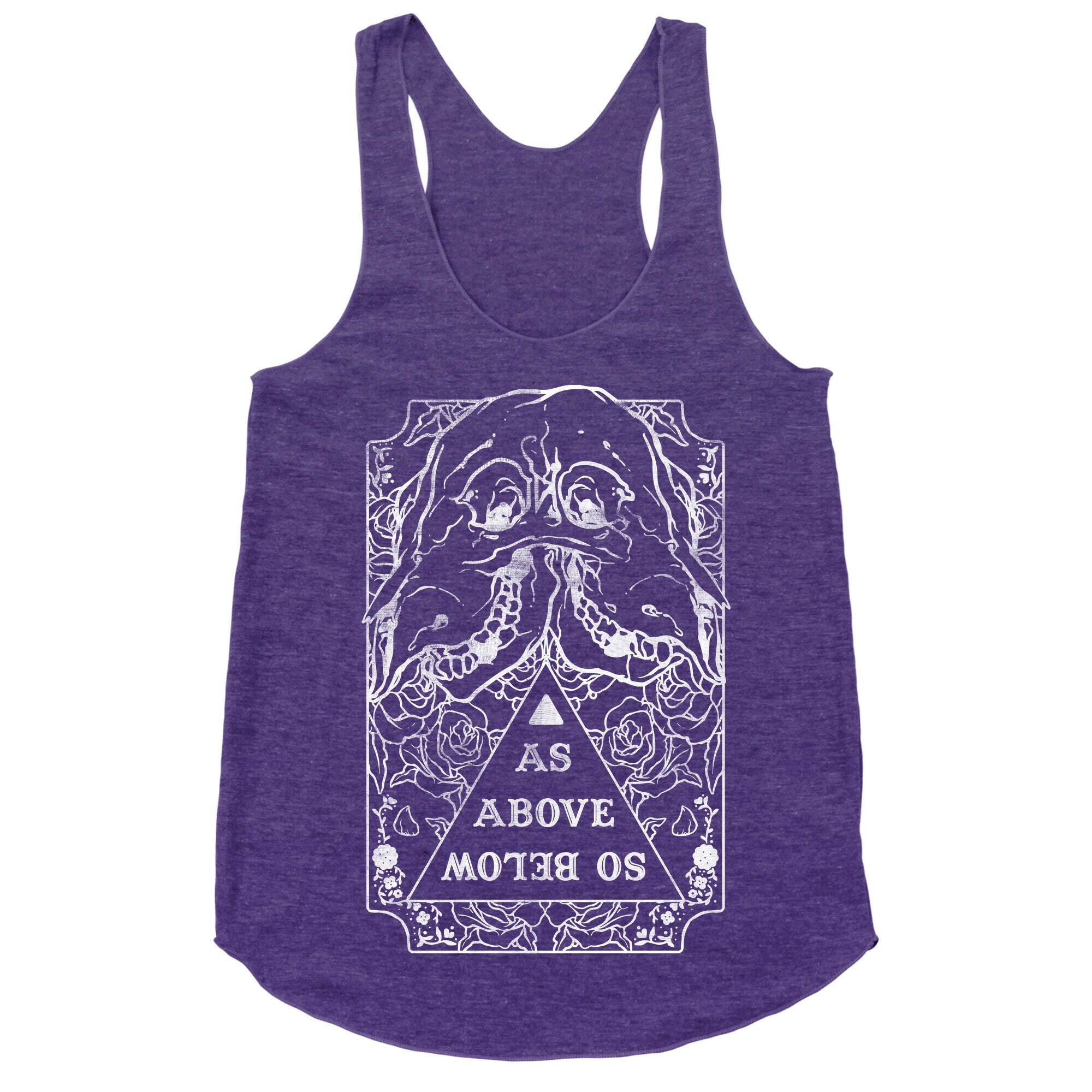 As Above So Below Racerback Tank
