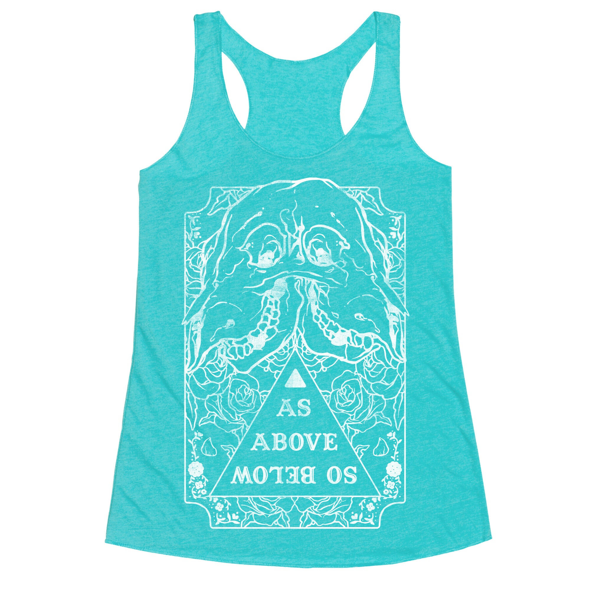 As Above So Below Racerback Tank