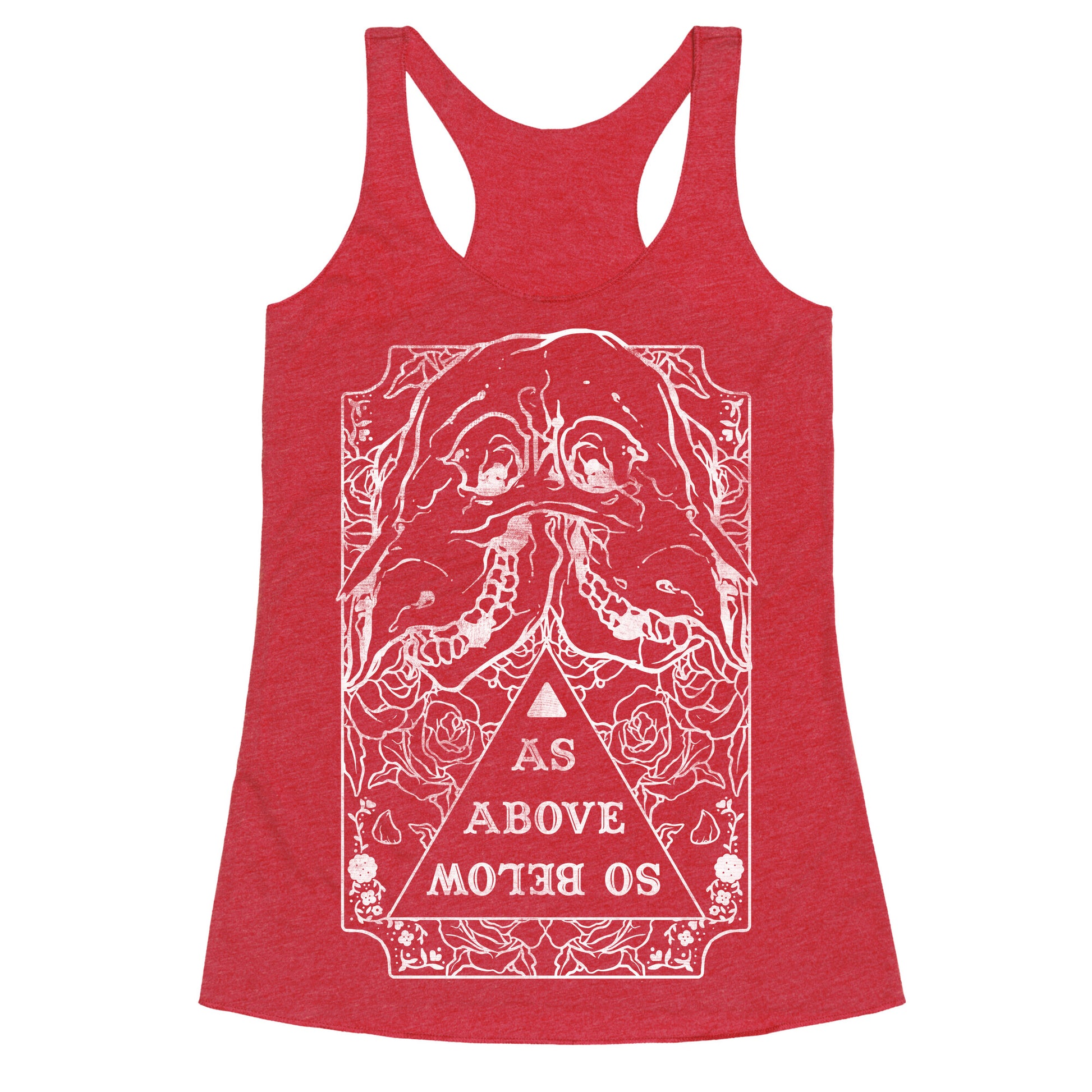 As Above So Below Racerback Tank