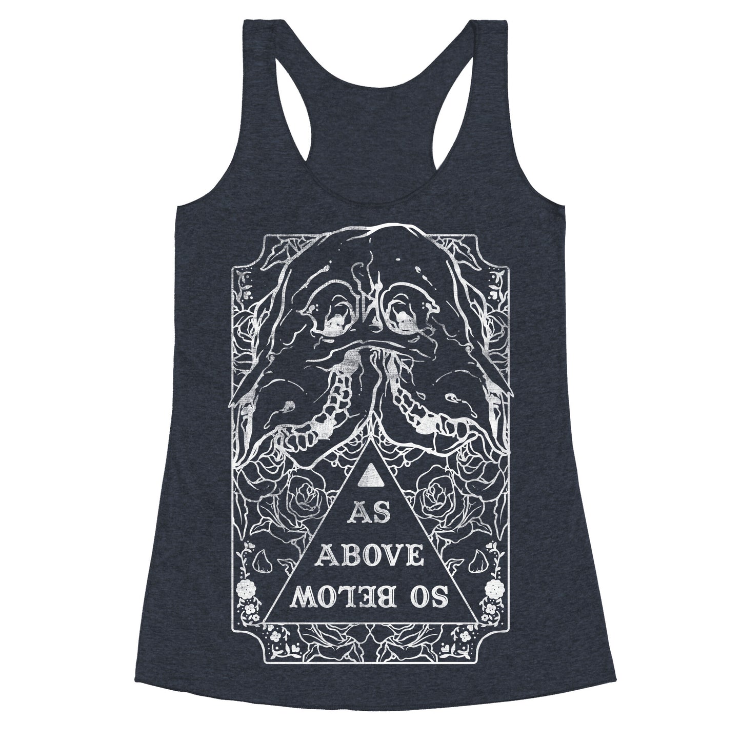 As Above So Below Racerback Tank