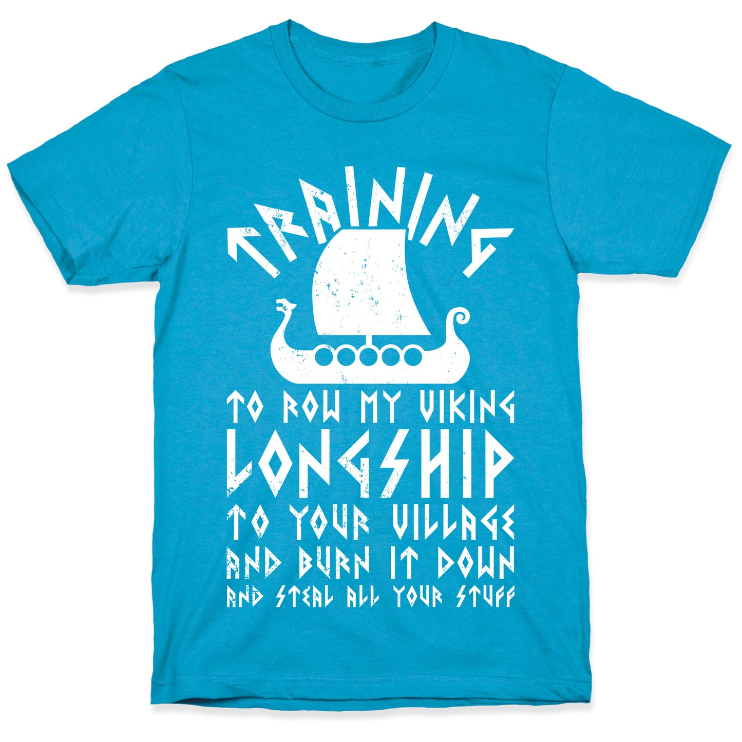 Training To Row My Viking Longship Unisex Triblend Tee
