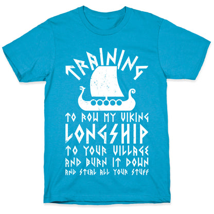 Training To Row My Viking Longship Unisex Triblend Tee