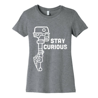Stay Curious (Mars Rover) Women's Cotton Tee
