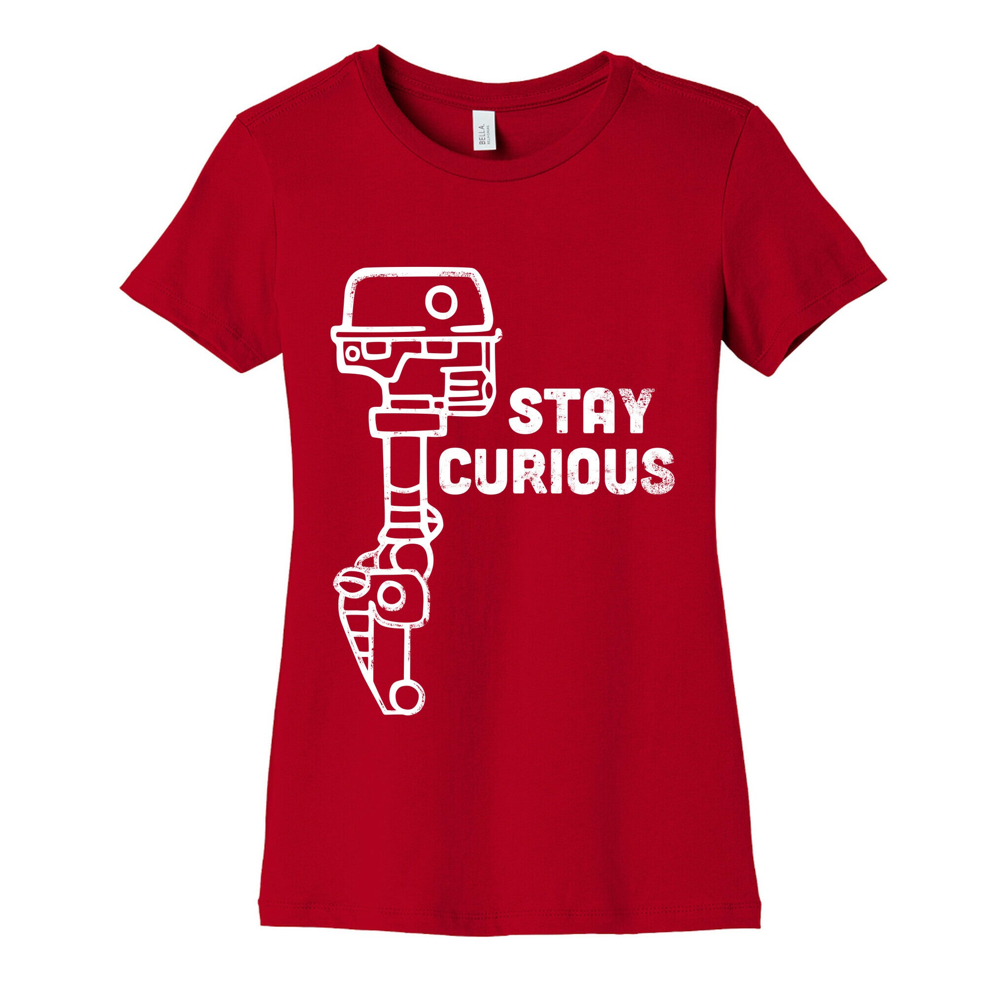 Stay Curious (Mars Rover) Women's Cotton Tee