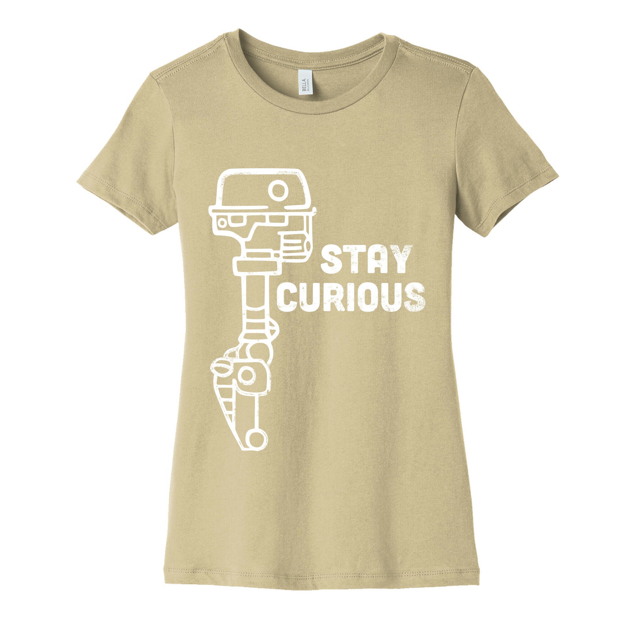 Stay Curious (Mars Rover) Women's Cotton Tee