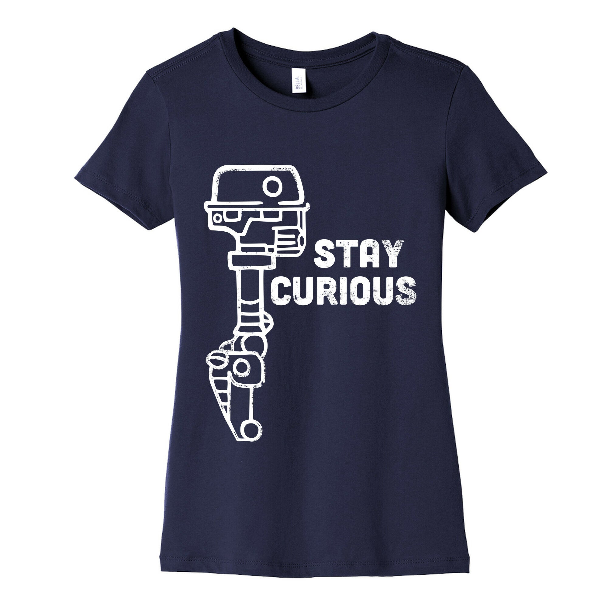 Stay Curious (Mars Rover) Women's Cotton Tee