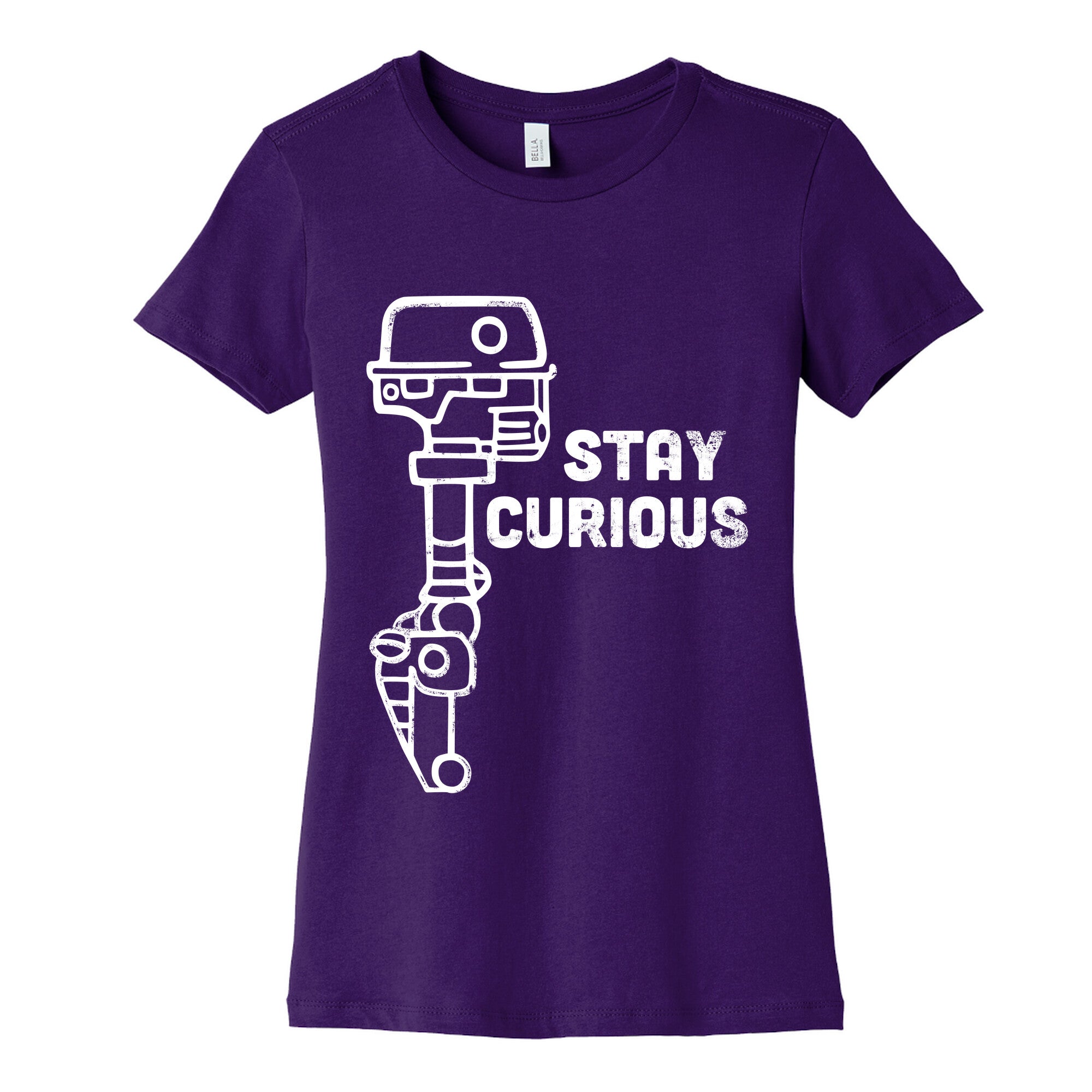 Stay Curious (Mars Rover) Women's Cotton Tee