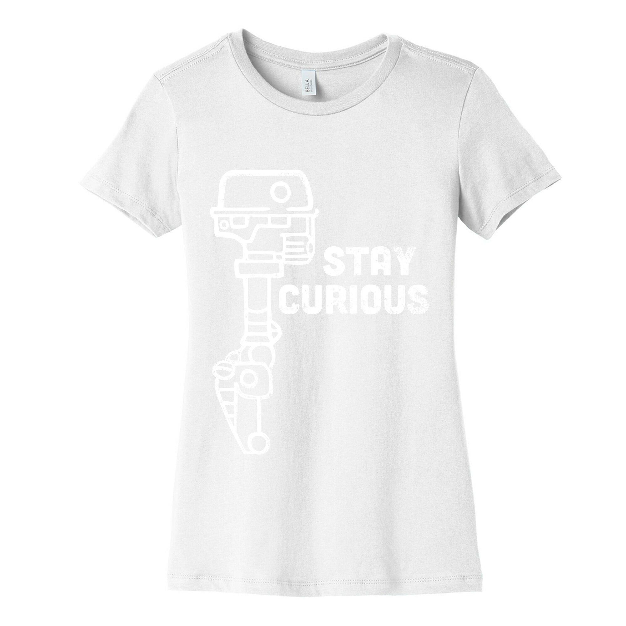Stay Curious (Mars Rover) Women's Cotton Tee