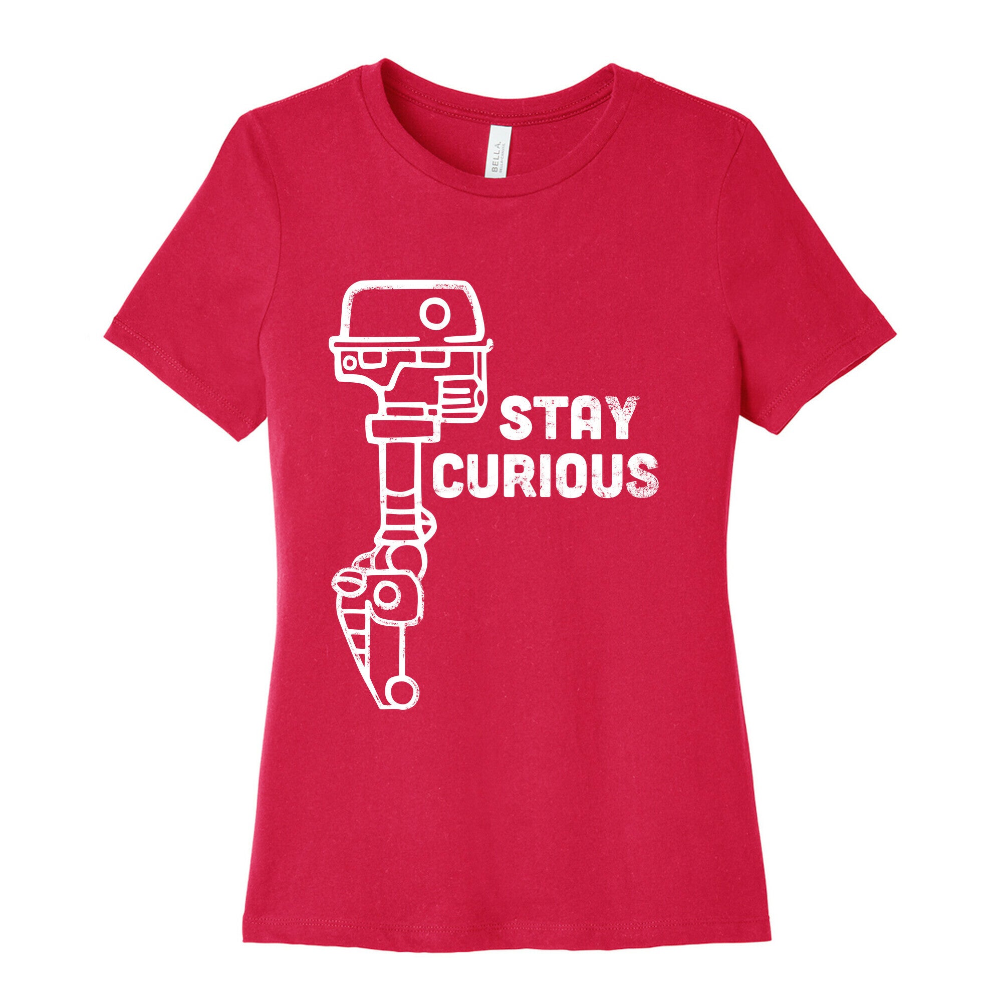 Stay Curious (Mars Rover) Women's Cotton Tee