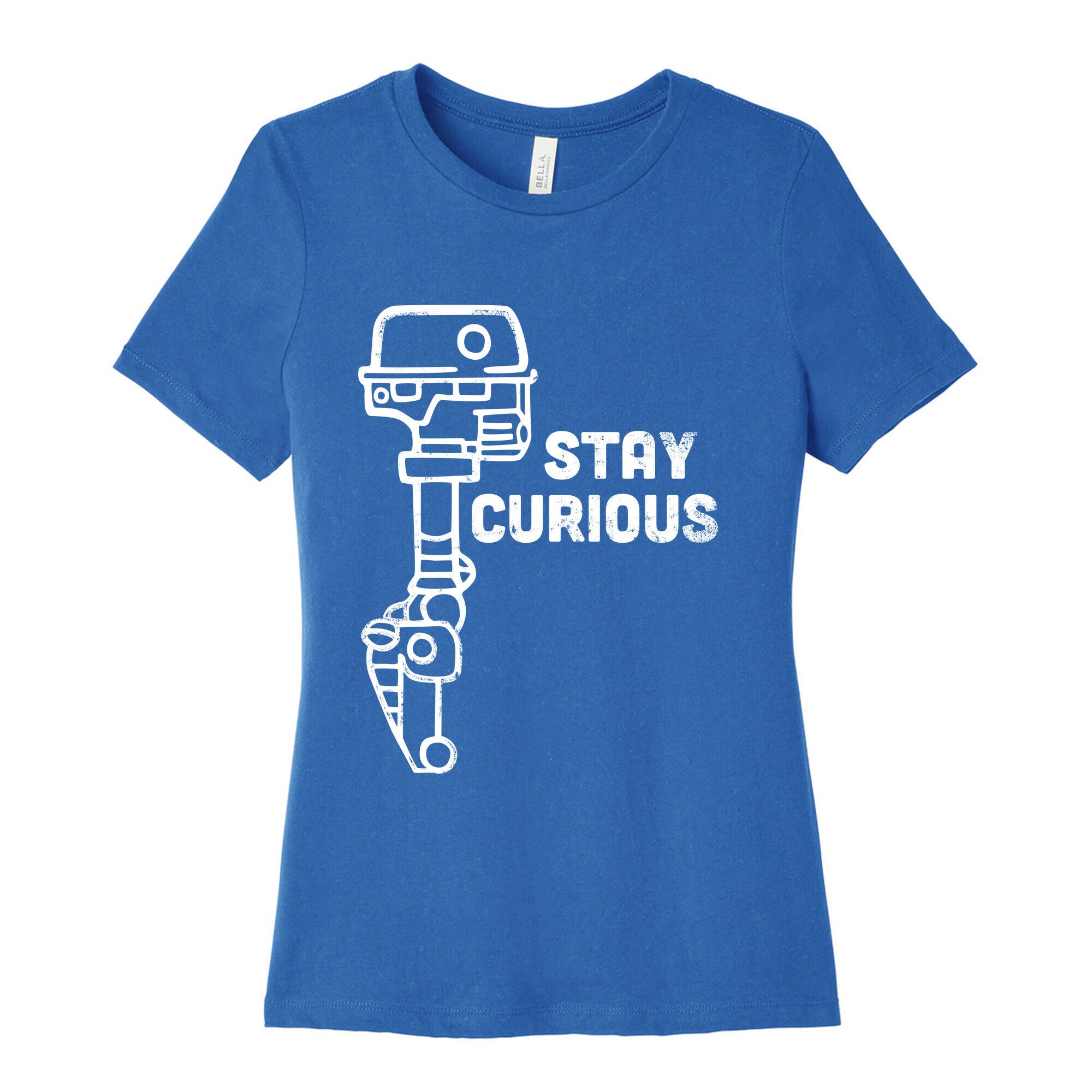 Stay Curious (Mars Rover) Women's Cotton Tee