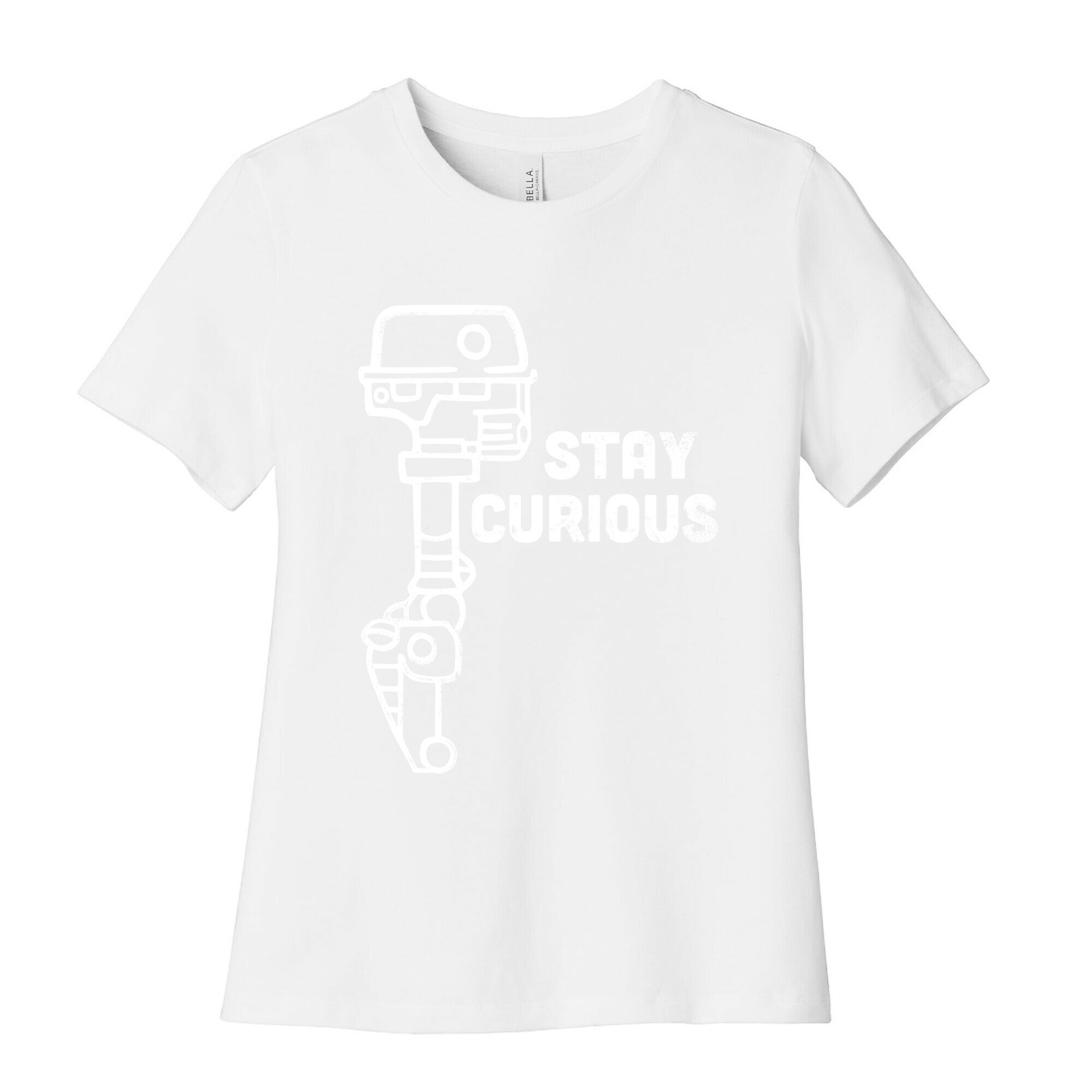 Stay Curious (Mars Rover) Women's Cotton Tee