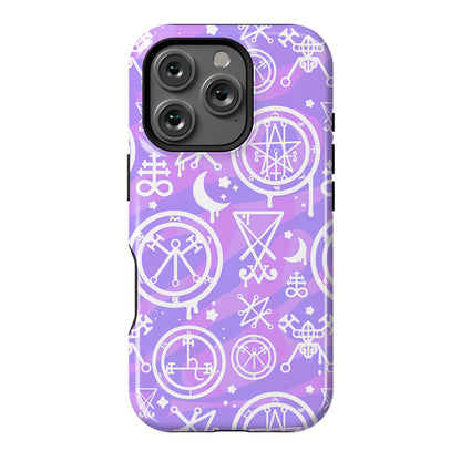 Pastel Goth Demon Sigil Pattern Phone Case