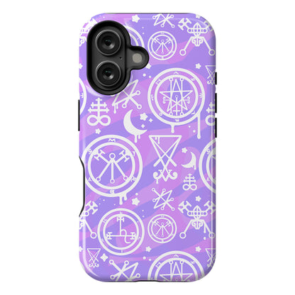 Pastel Goth Demon Sigil Pattern Phone Case