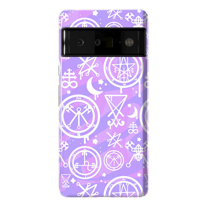 Pastel Goth Demon Sigil Pattern Phone Case