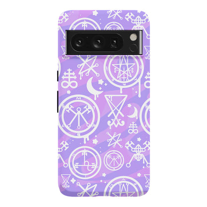 Pastel Goth Demon Sigil Pattern Phone Case