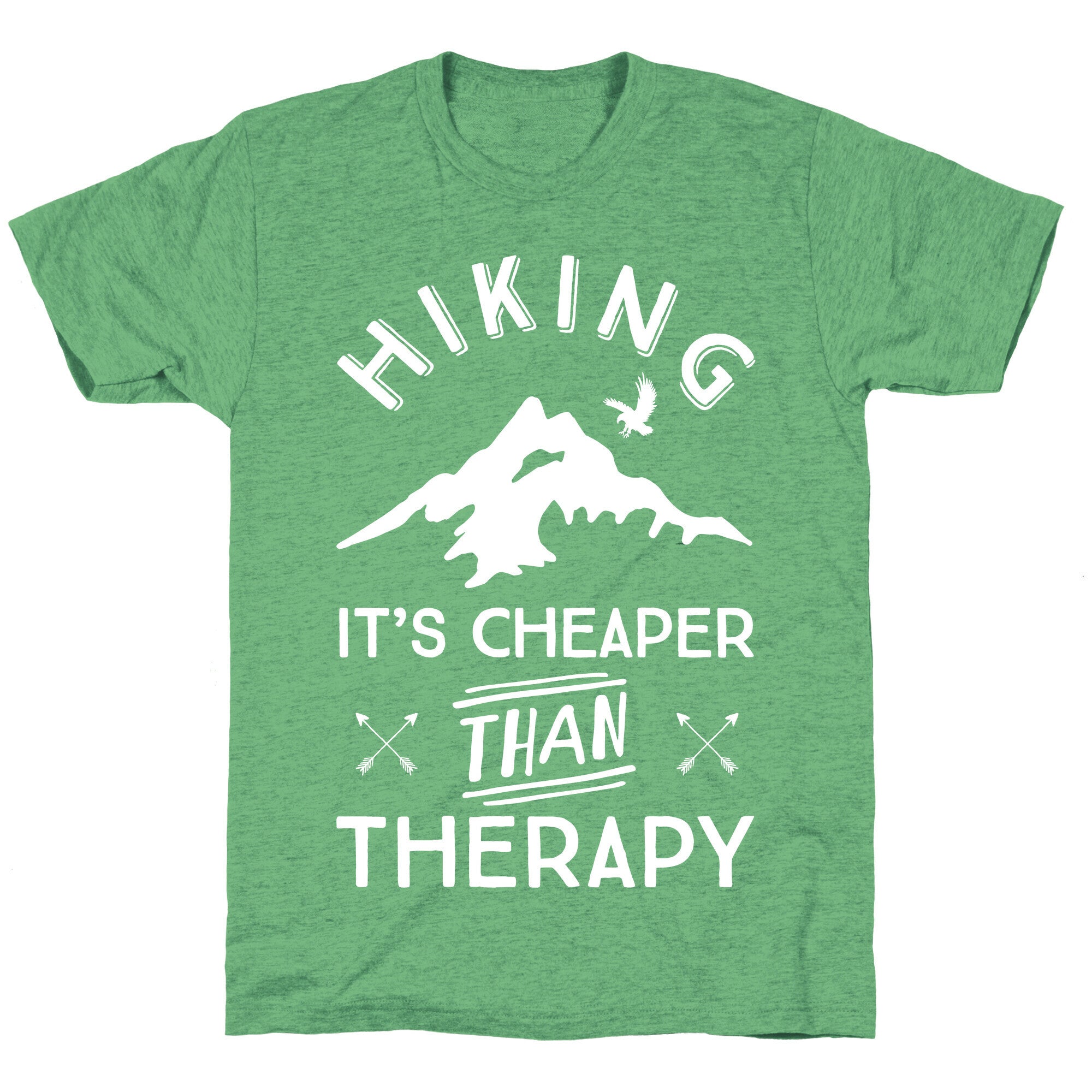 Hiking It's Cheaper Than Therapy Unisex Triblend Tee