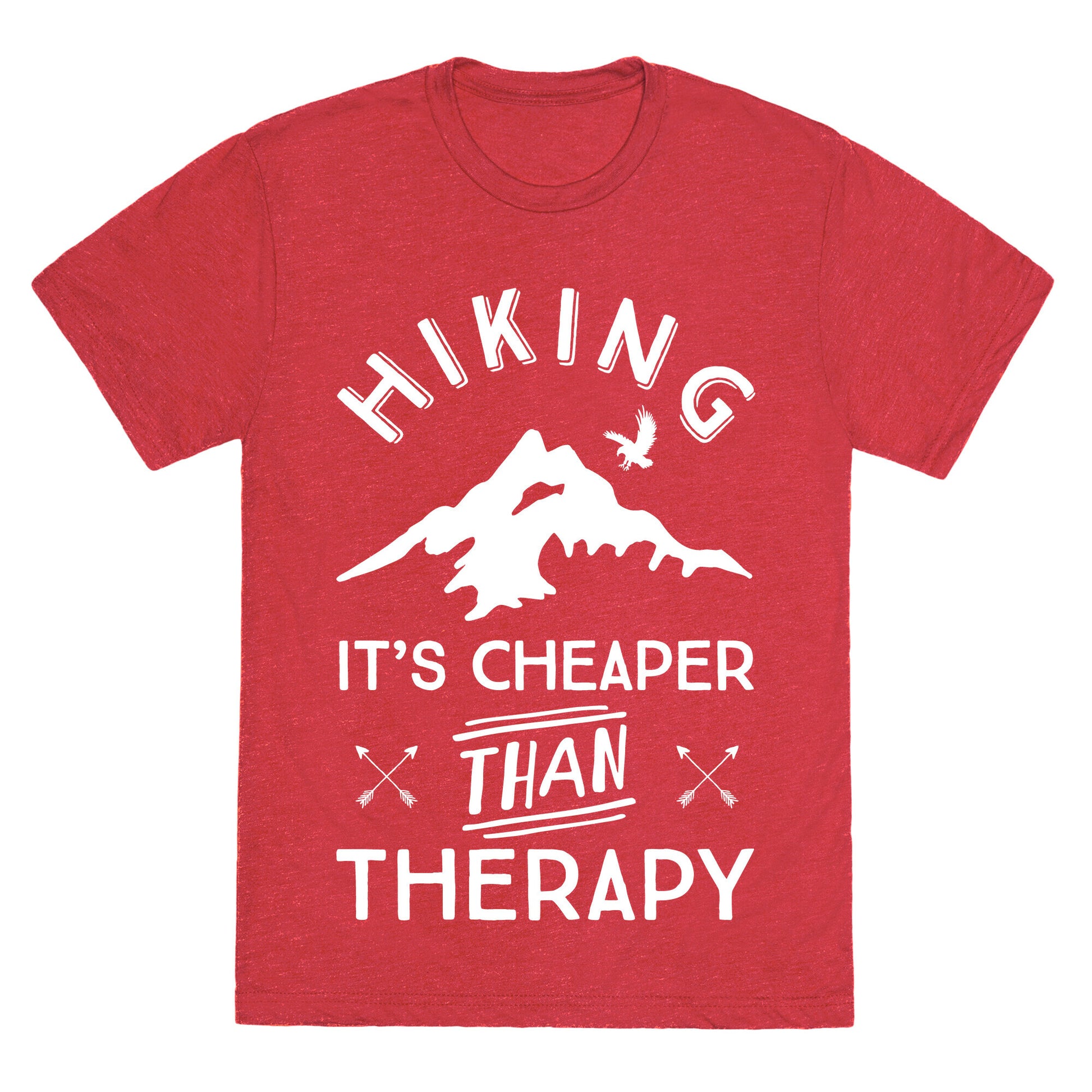 Hiking It's Cheaper Than Therapy Unisex Triblend Tee