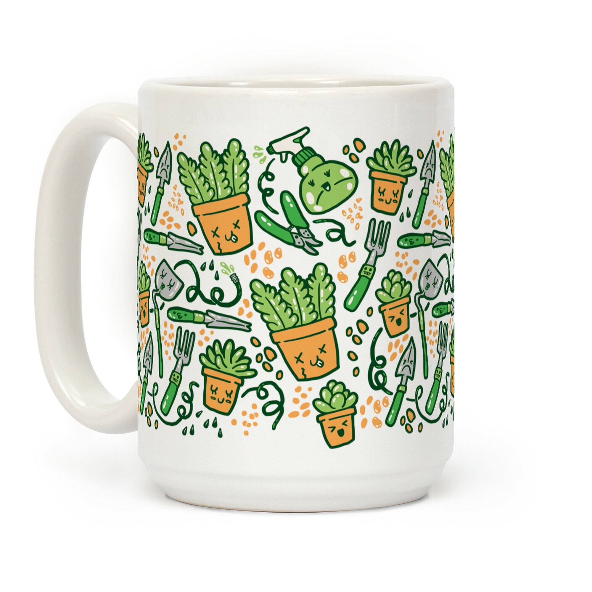 Kawaii Plants and Gardening Tools Coffee Mug