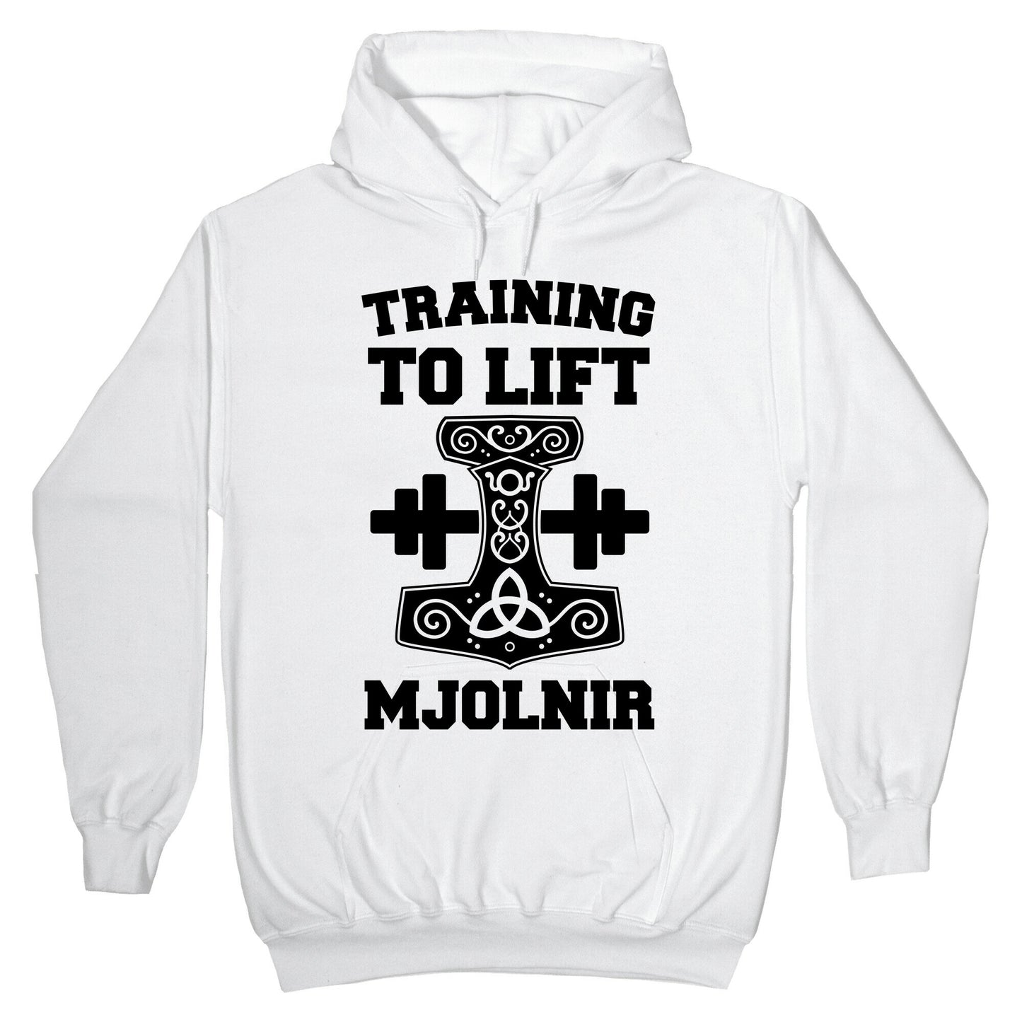 Training to Lift Mjolnir Hoodie