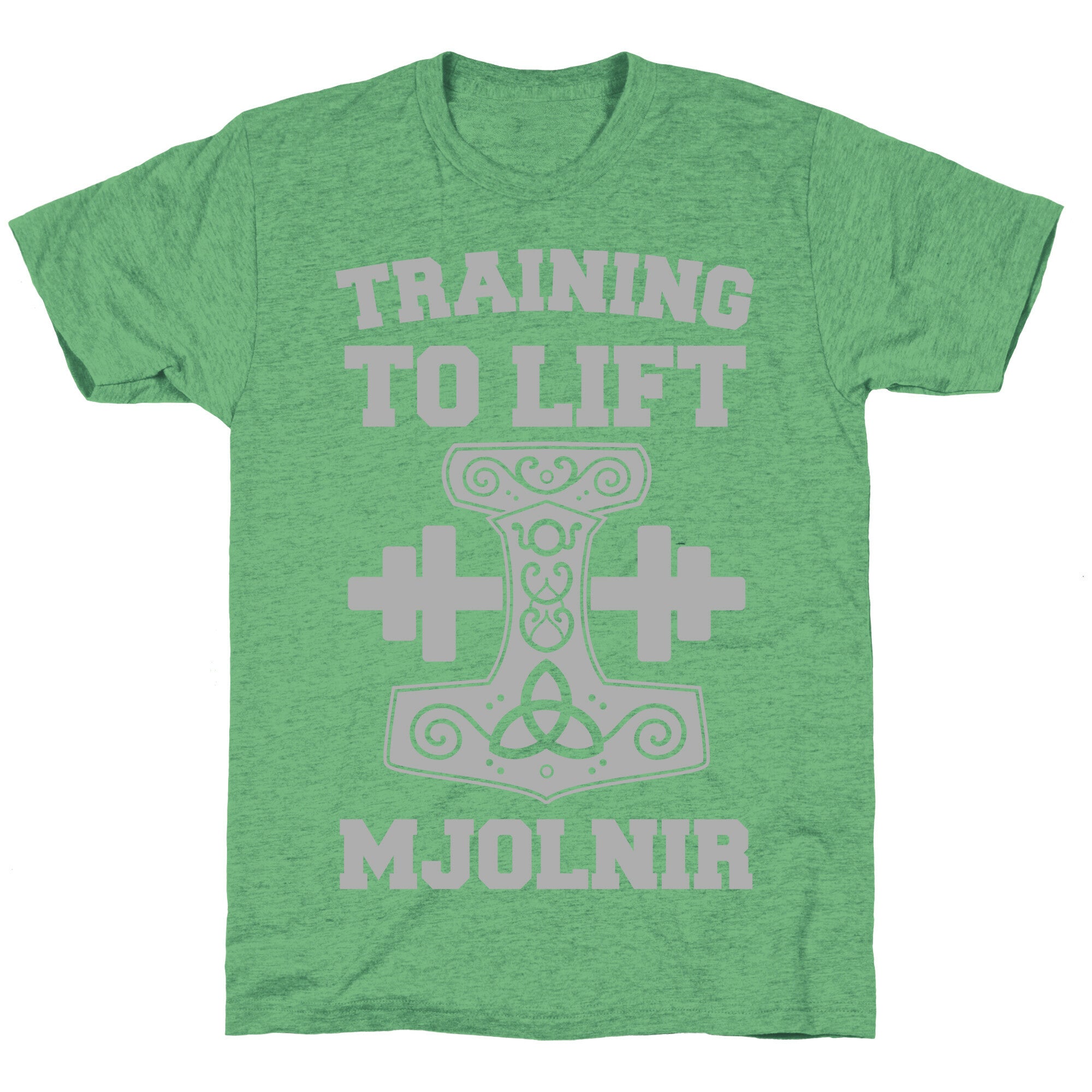 Training to Lift Mjolnir Unisex Triblend Tee