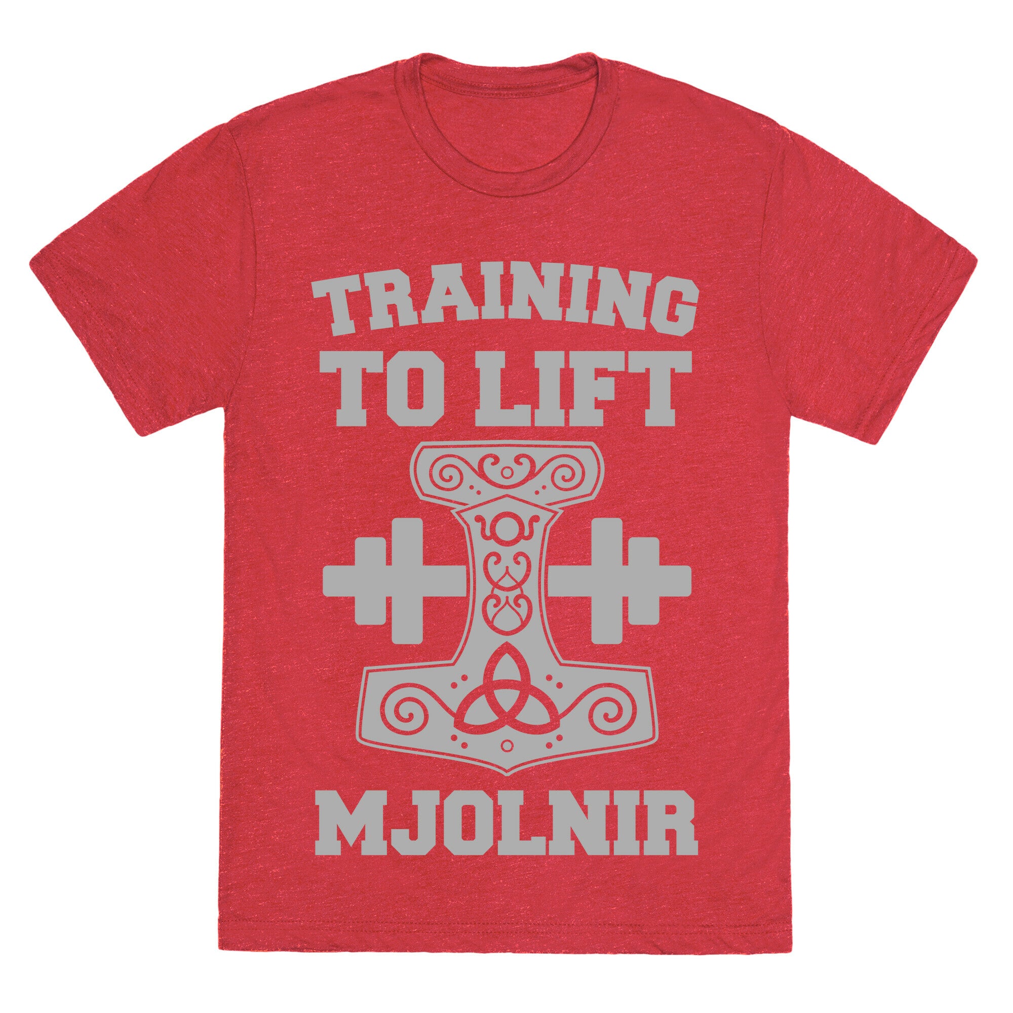 Training to Lift Mjolnir Unisex Triblend Tee