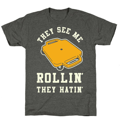 They See Me Rollin' Butt Scooter Unisex Triblend Tee