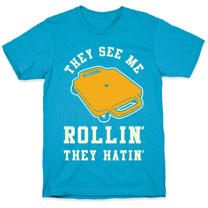 They See Me Rollin' Butt Scooter Unisex Triblend Tee