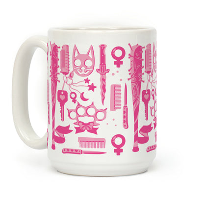 Feminist Fighter Arsenal Pink Coffee Mug
